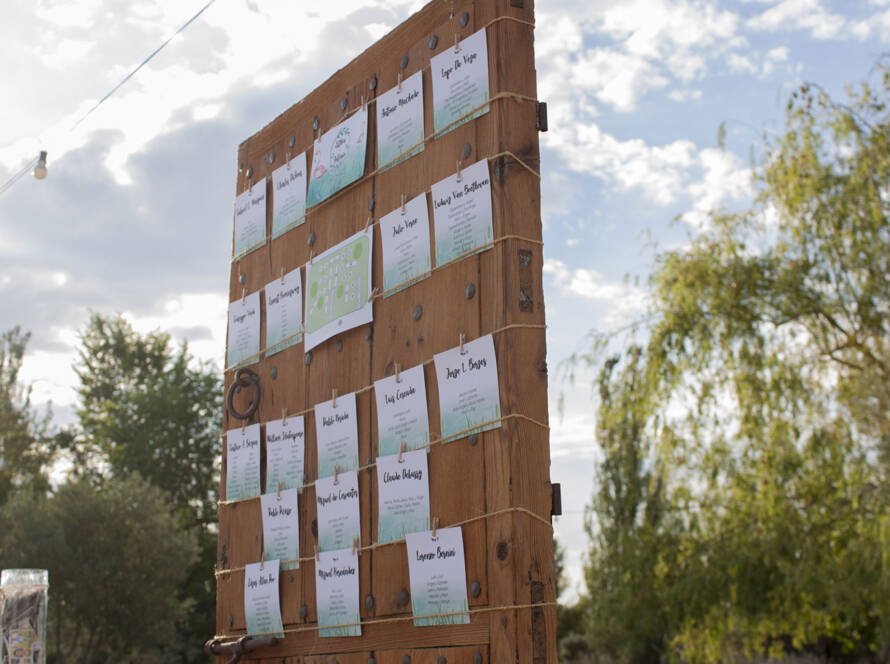 Jardín Casa Rosita - Organización de invitados en el banquete